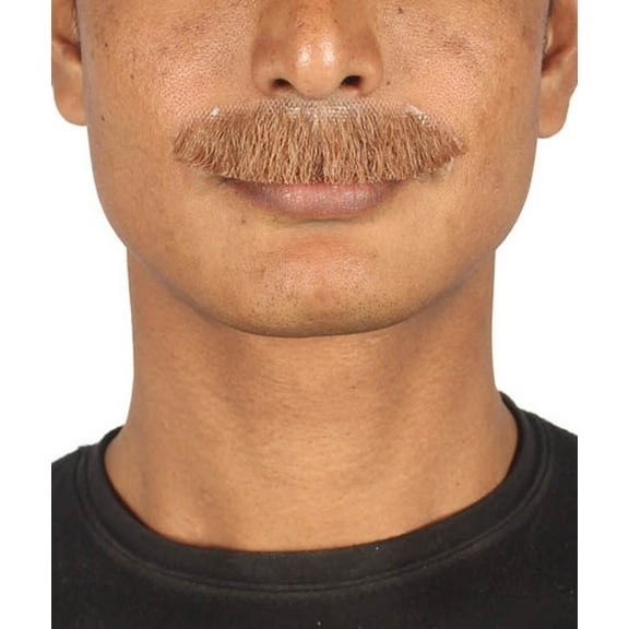 HPO Adult Men's Fake  Stylish Mustache Set | Brown Color Cosplay Facial Hair