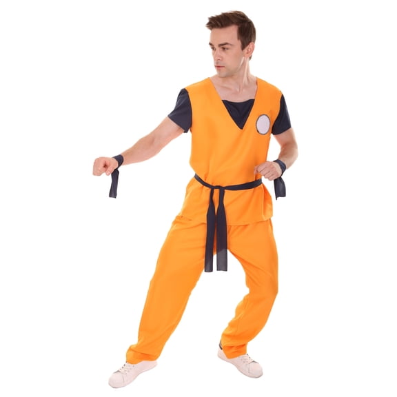 HPO| Adult Men's Fighter TV / Movie Costume | Orange Color Halloween Costume