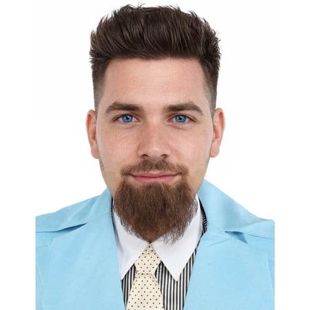 HPO Adult Men's Goatee Beard | Human Facial Hair | Multiple Color |