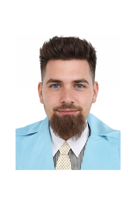 Adult Men's Goatee Beard | Human Facial Hair | Multiple Color |