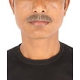 thumbnail image 1 of HPO Adult Male Fake Mustache  Set – Brown Synthetic Facial Hair for Halloween & Cosplay, 1 of 15