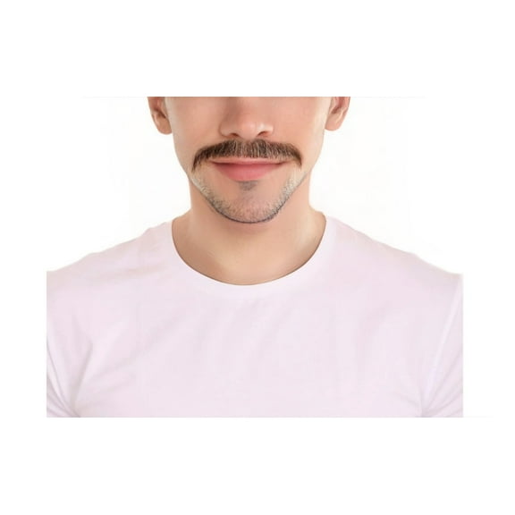 HPO Adult Men's Human Hair Mustache | Facial Hairstyles Multiple Colors Option