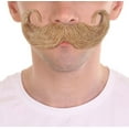 thumbnail image 1 of HPO Adult Men's Imperial Twisted Mustache & Sideburn Brown Color Cosplay Facial Costume Accessories, 1 of 4