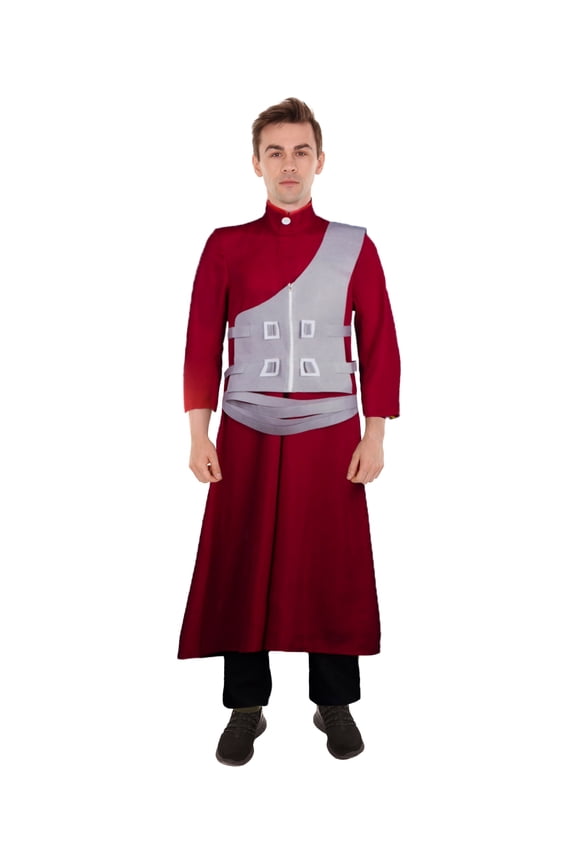| Adult Men's Japanese Assassin Red Costume| Non-flammable Synthetic Fabric