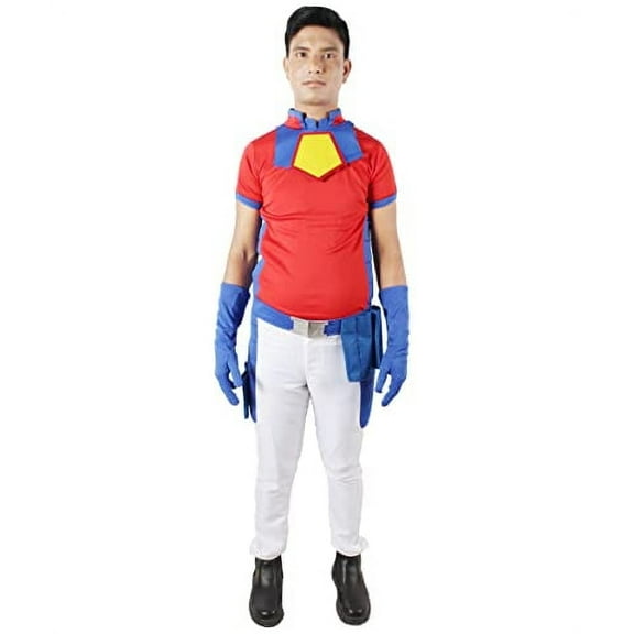 HPO| Adult Men's Peace Super Hero Multicolor Costume|Non-flammable Synthetic Fabric