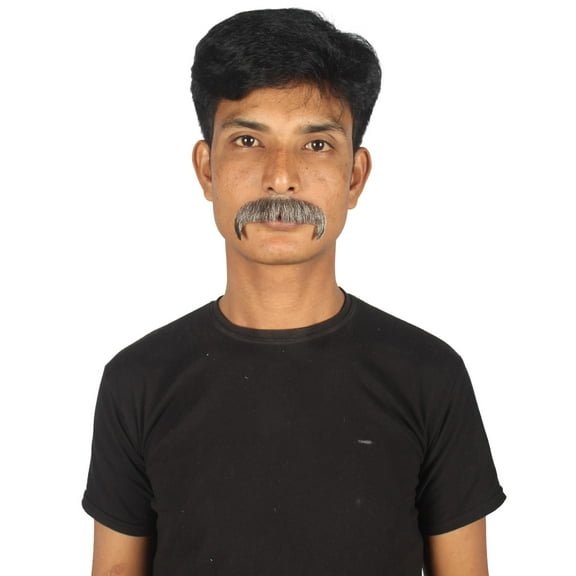 HPO Adult Men's Premium Fake Horseshoe Facial Hair Mustache