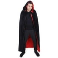 thumbnail image 1 of HPO Adult Men's Reversible Hooded Cape Costume HC-059 (Large, Multi), 1 of 8