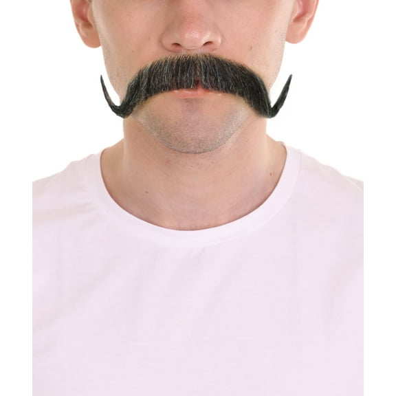 HPO Adult Men's Watson Fake Human Facial Hair Mustache