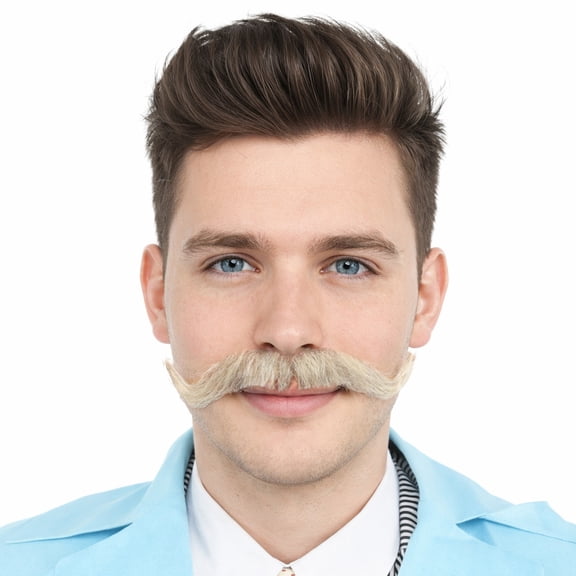 HPO Adult Men's Watson Fake Human Facial Hair Mustache
