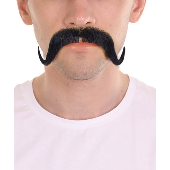 HPO Adult Men's Watson Fake Human Facial Hair Mustache