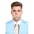 thumbnail image 1 of HPO Adult Premium Watson Human Facial Hair Mustache For Men | White |, 1 of 8