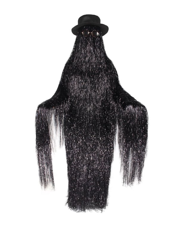 Dapper Creature Playboy Tinsel Costume for Adults – Funny Unisex Halloween Monster Outfit with Hat & Glasses – Furry Cosplay Fency Dress for Carnival or Party