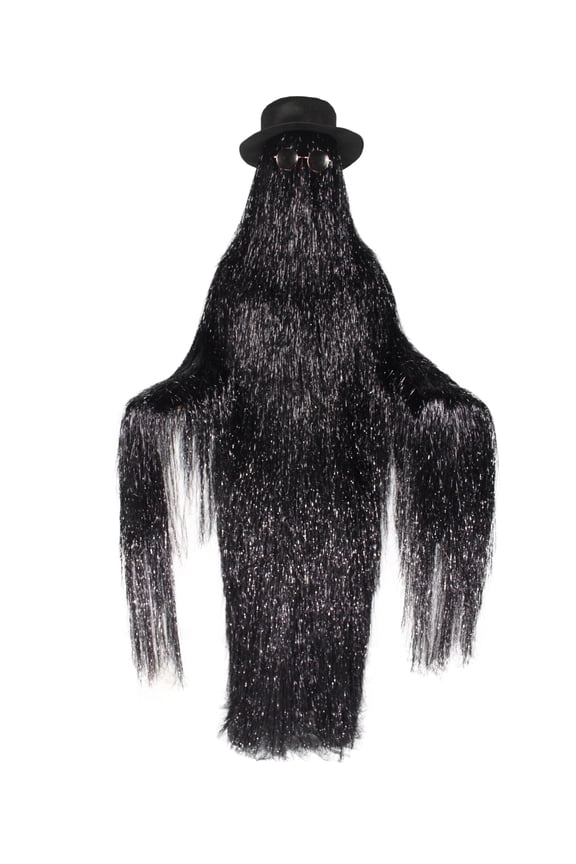 Dapper Creature Playboy Tinsel Costume for Adults – Funny Unisex Halloween Monster Outfit with Hat & Glasses – Furry Cosplay Fency Dress for Carnival or Party