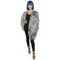 thumbnail image 1 of HPO Adult Unisex Festival Carnival Thick Tinsel Jacket with Loose Fit, Extra Dense, Silver Color, 1 of 8