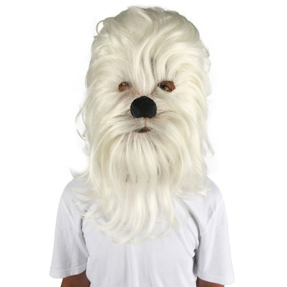 HPO Adult Unisex Hairy Warrior Ape Military Leader Resistance Fighter Gorilla Cosplay Hand Tied Mask and Wig, Complete Halloween Look Kit
