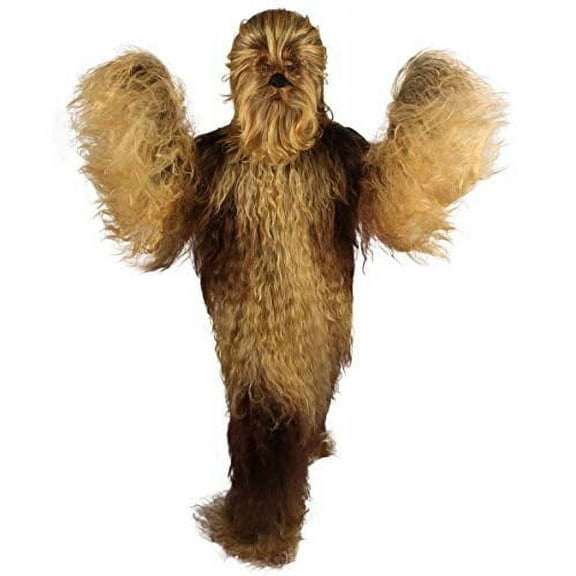 HPO Adult Unisex Hairy Warrior Ape Yeti Costume & Mask | Mountain Snowman Bigfoot Blonde Cosplay Costume
