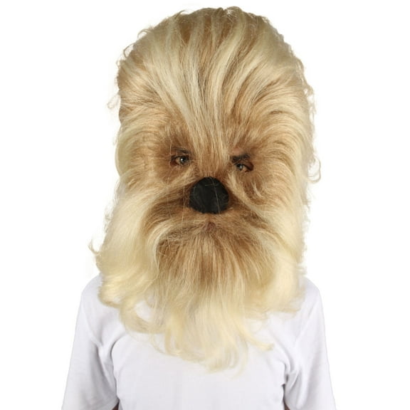 HPO Adult Unisex Warrior Ape Gorilla Mask Wig | Perfect for Halloween | Breathable Synthetic Fiber | Made of Synthetic Hair Wig