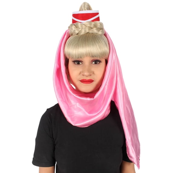 HPO Women’s 60s Blonde Genie Wig – Synthetic Costume Hair for Halloween & Party