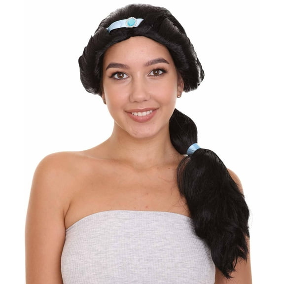 HPO Adult Women's Arabian Princess Wig | Medium Cosplay Wig | Premium Breathable Capless Cap