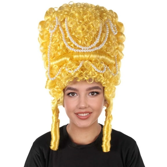 HPO Adult Womens Baroque Beehive Wig Historical Marie Antoinette Costume Wig for Halloween & Cosplay