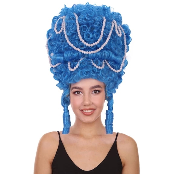 HPO Adult Womens Baroque Beehive Wig Historical Marie Antoinette Costume Wig for Halloween & Cosplay