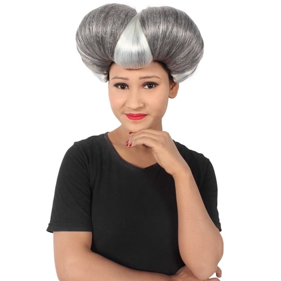 HPO Adult Women's Blue Animated Series Peacekeeper Wig, Capless Cap Design for Comfort
