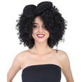 thumbnail image 1 of HPO Adult Women's Halloween Small Bow Multi Color's Wig, Flame-retardant Synthetic Fiber, 1 of 93