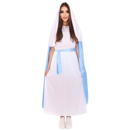 HPO Adult Women's Mother Mary Nativity Costumes for Lady - Medium