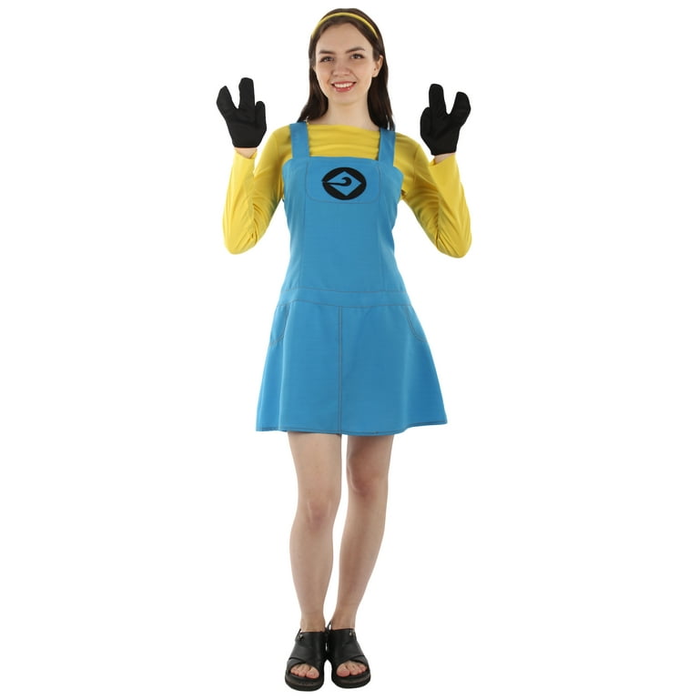 HPO| Adult Women's Movie Costume Yellow Blue Halloween Costume