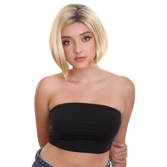 HPO Women Costume Wigs Golden Brown Wig for Adult & Teen