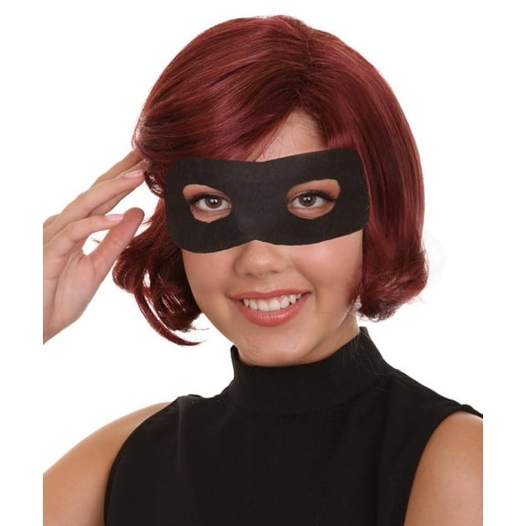 HPO Adult Women's Superhero Wig | Wig with Mask Set | TV/Movie Wigs | Premium Breathable Capless Cap, Synthetic Fiber