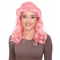 HPO Adult Womens 40's Pin Up Wig | Pink Vintage Cosplay Wig | Premium Breathable Capless Cap