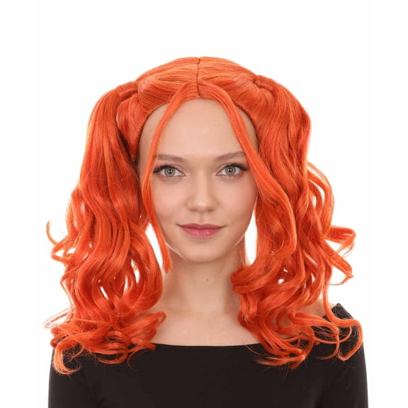 HPO Adult Womens Dolly Pigtail Wigs Collection | Party Event Ready Cosplay Halloween Wigs | Premium Breathable Capless Cap
