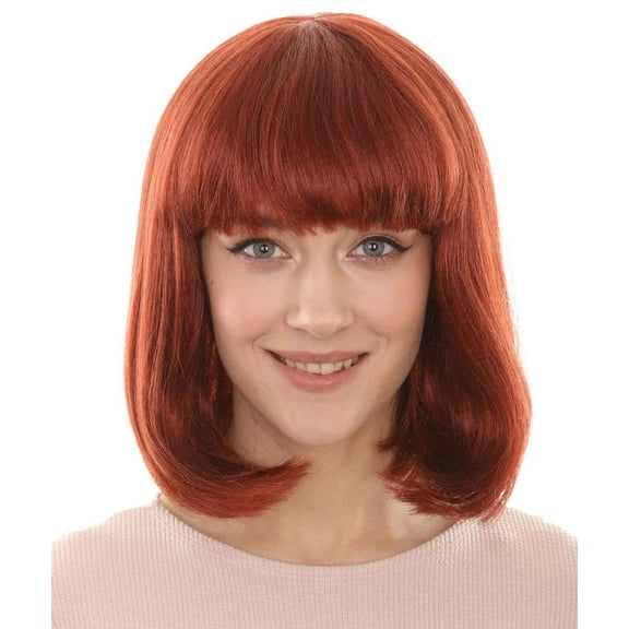 HPO Adult Womens Medium Bob Wigs Collections | Best Cosplay Party Halloween Wigs | Premium Breathable Capless Cap