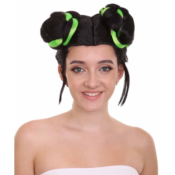 HPO Adult Womens Singer Bun Wigs Collection | Eurovision Song Contest | Celebrity Wigs | Premium Breathable Capless Cap