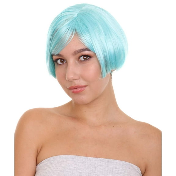 HPO | Anime Manga Womens Wig | Blue Cosplay TV/Movie Wigs | Premium Breathable Capless Cap