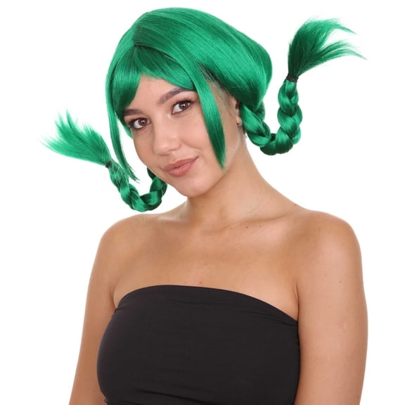 HPO Bavarian Women's Witches Wigs for Halloween | Braided Cosplay Wig | Premium Breathable Capless Cap