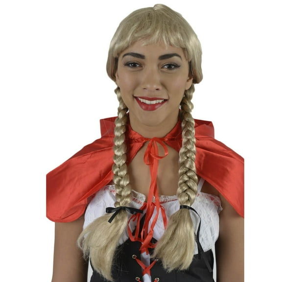 HPO | Country Braided Wig | Blonde | Perfect for Lady and Adults | Cosplay Wig | Breathable Cap