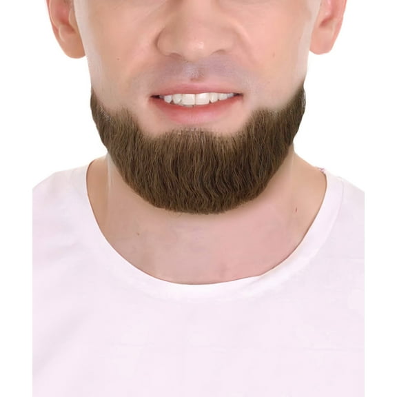 HPO Hollywoodian Style Fake Beard for Adult Men with Realistic Human Hair and Color Options