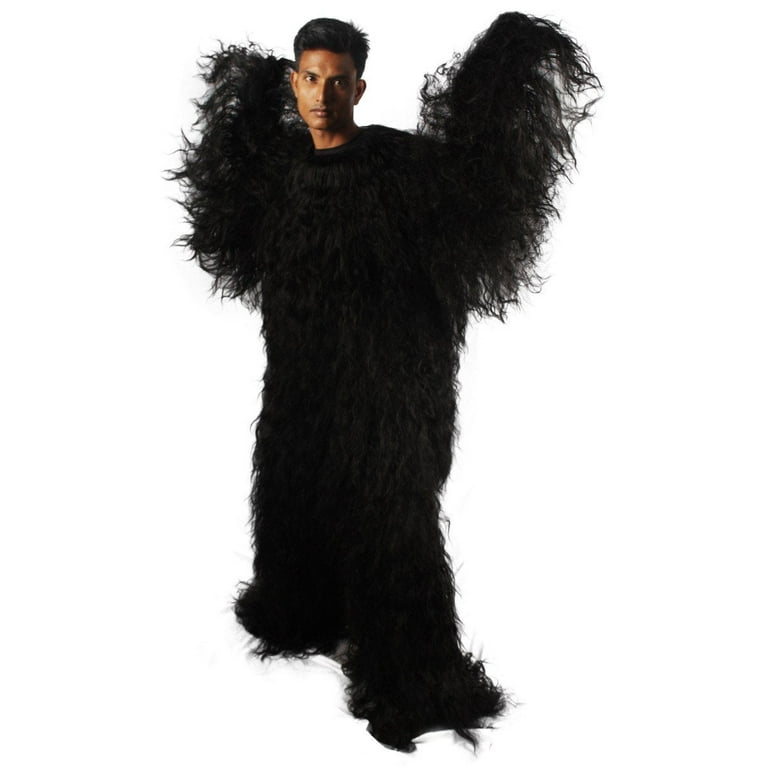 HPO Long Hairy Yeti Costume, Adult Unisex Mountain Snowman Bigfoot Cosplay  Halloween Costume