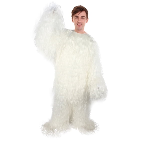 HPO Hairy Yeti Costume for Adult Unisex Halloween Costume, Large