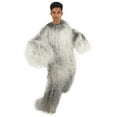 thumbnail image 1 of HPO Long Hairy Yeti Costume | Adult Unisex Mountain Snowman Bigfoot Cosplay Halloween Costume | Grey, Medium, 1 of 106