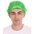 thumbnail image 1 of HPO Men's Green Wig | Premium Breathable Capless Cap, 1 of 9