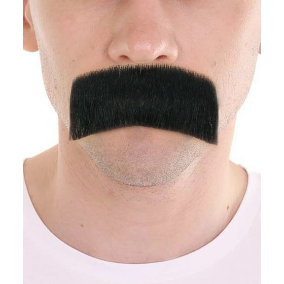 HPO Men's Human Hair Mustache Cosplay Facial Hair