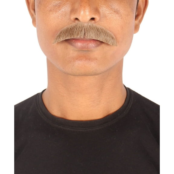 HPO Men's Human Hair Mustache | Facial Hairstyles Multiple Colors Option