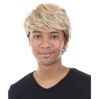 Mens short online blonde wig