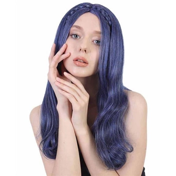 HPO Teen of Villain Braids Wig, Purple Flame-Retardant Synthetic Fiber