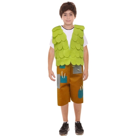 HPO Unisex Trolls Branch Halloween Cosplay Costume, Lime & Yellow