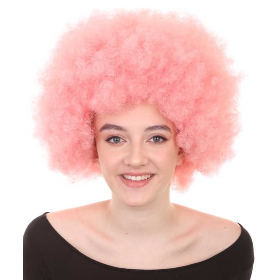 HPO Unisex Clown Wig – Jumbo Curly Super Size Party & Halloween Costume Wig | Premium Breathable Capless Cap