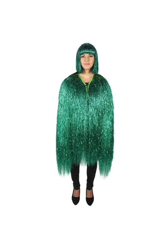 Unisex Festival Carnival Thin Tinsel Jacket with Loose Fit, Extra Dense Tinsel, Multiple Size and Color Options
